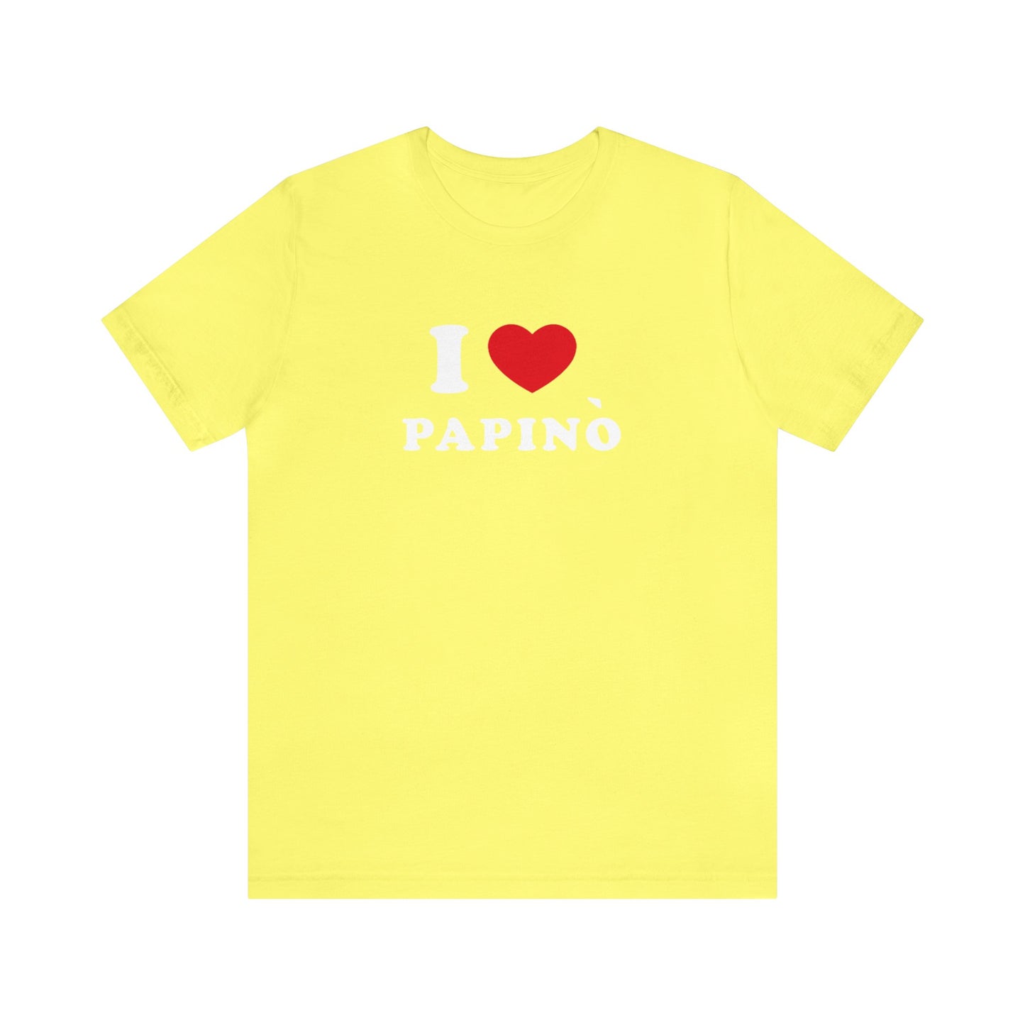 short sleeve t-shirt I Love Papinò