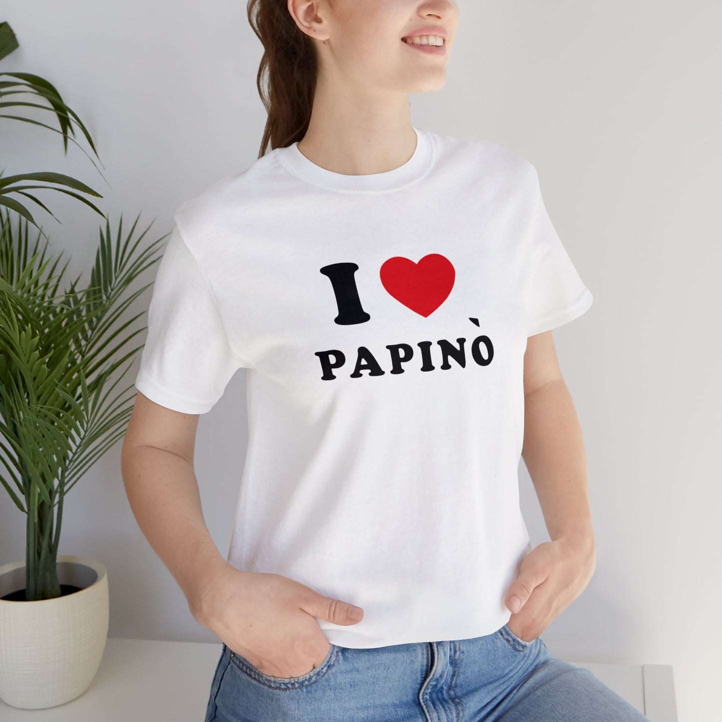 short sleeve t-shirt I Love Papinò